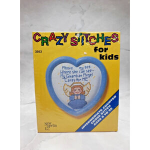 New Berlin Crazy Stitches For Kids 3563 Guardian Angel with Frame Ages 8+